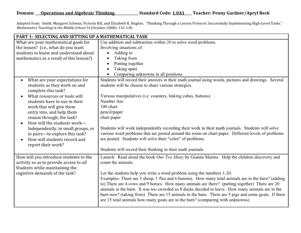 Thinking Through a Lesson Protocol (TTLP) Template s1