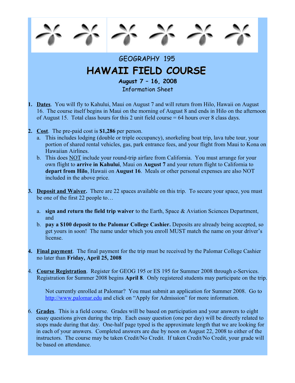 Hawaii Field Course