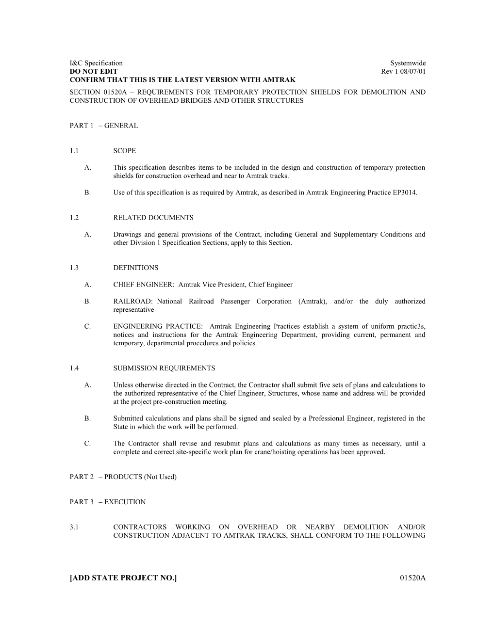 Section 01141A Safety and Inspection of Railroad Traffic and Property