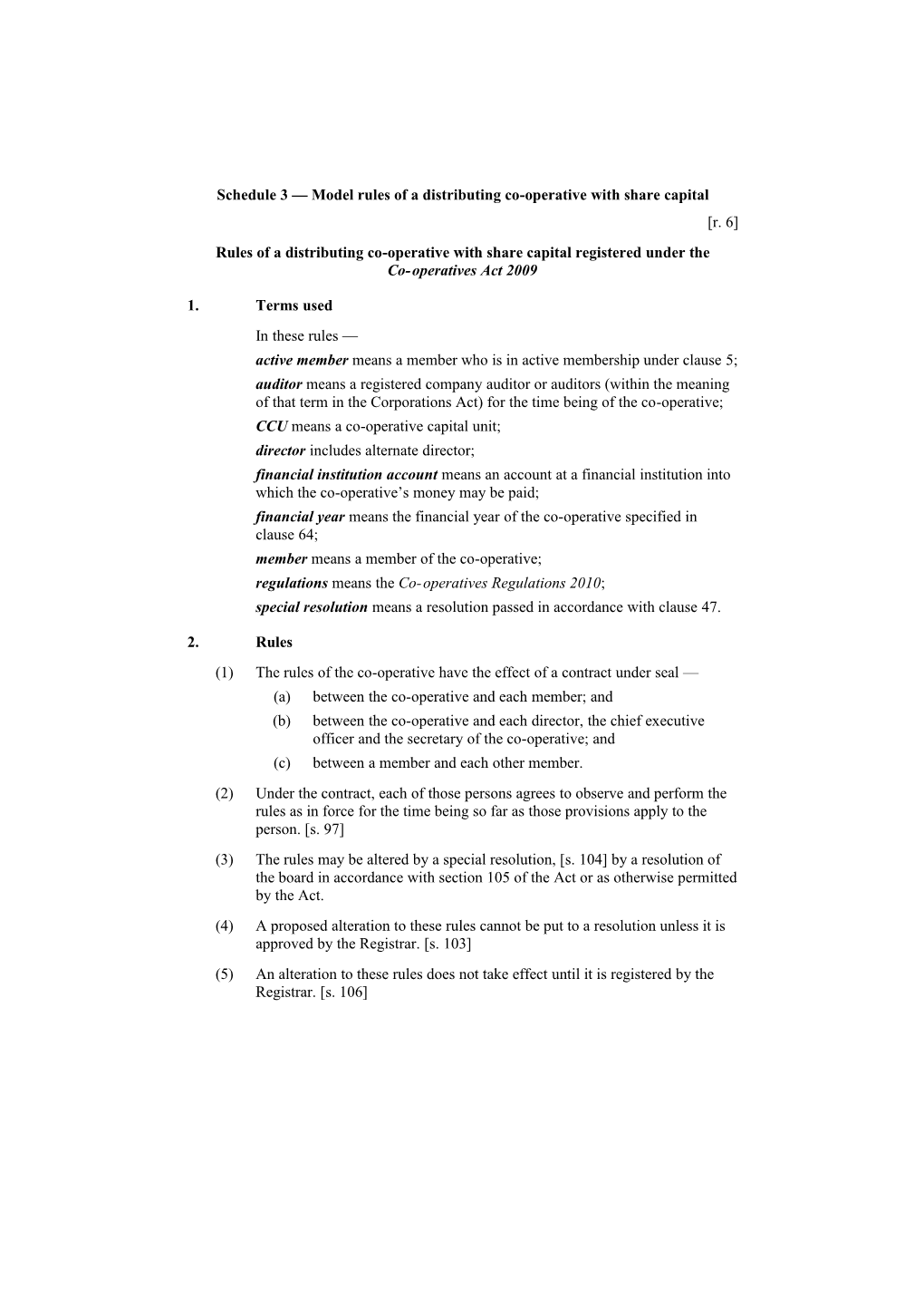 Co-Operatives Regulations 2010 - 00-A0-00