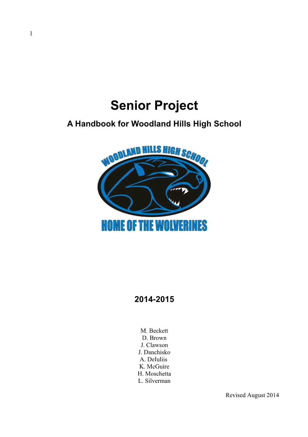 WHHS Senior Project