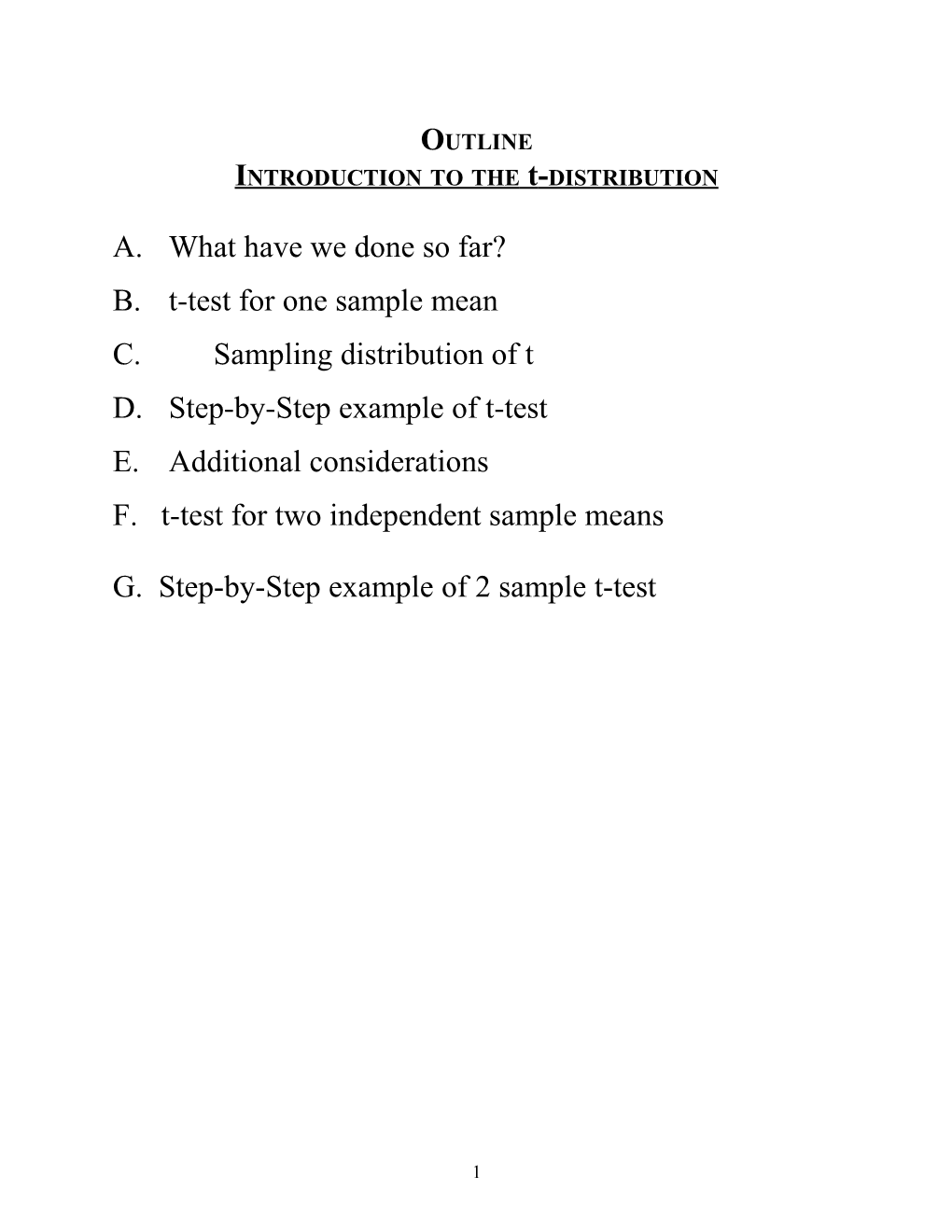 Introduction to T-Tests