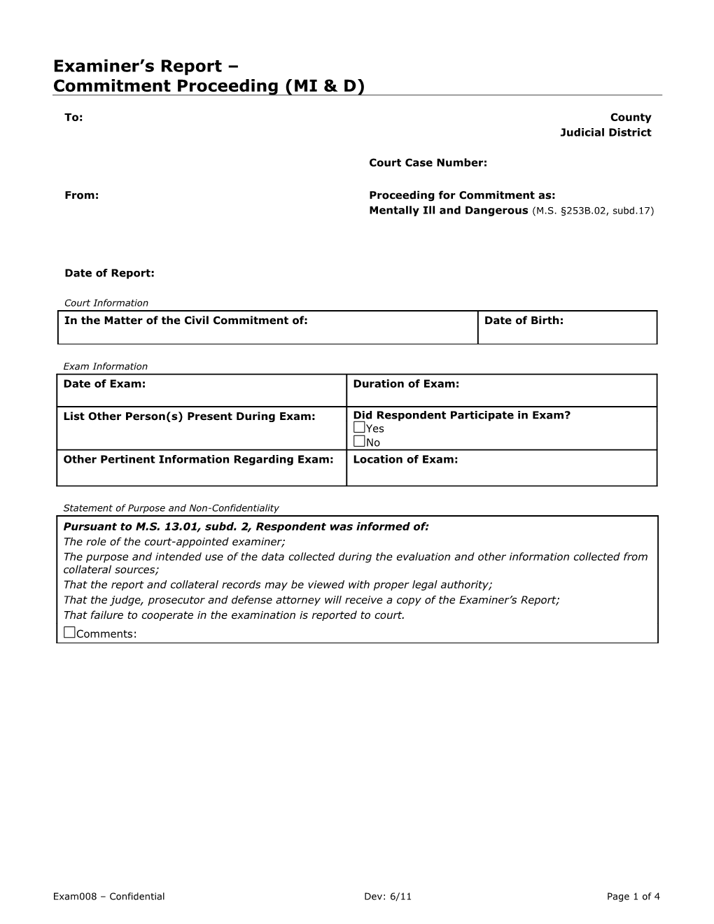 II. Diagnosis of Respondent S Mental Condition