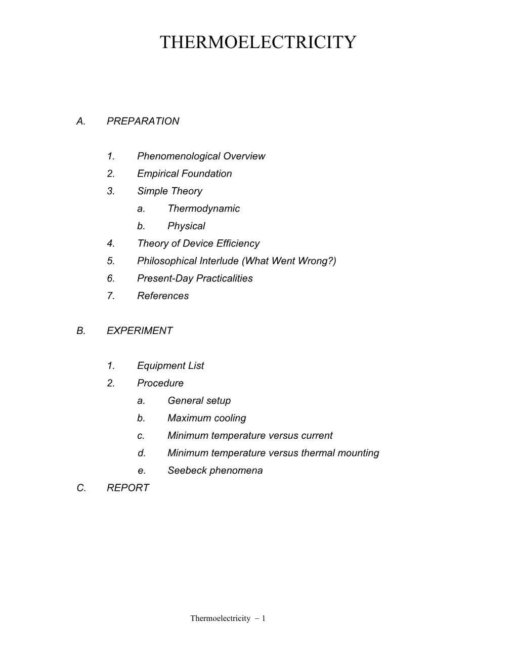 1. Phenomenological Overview