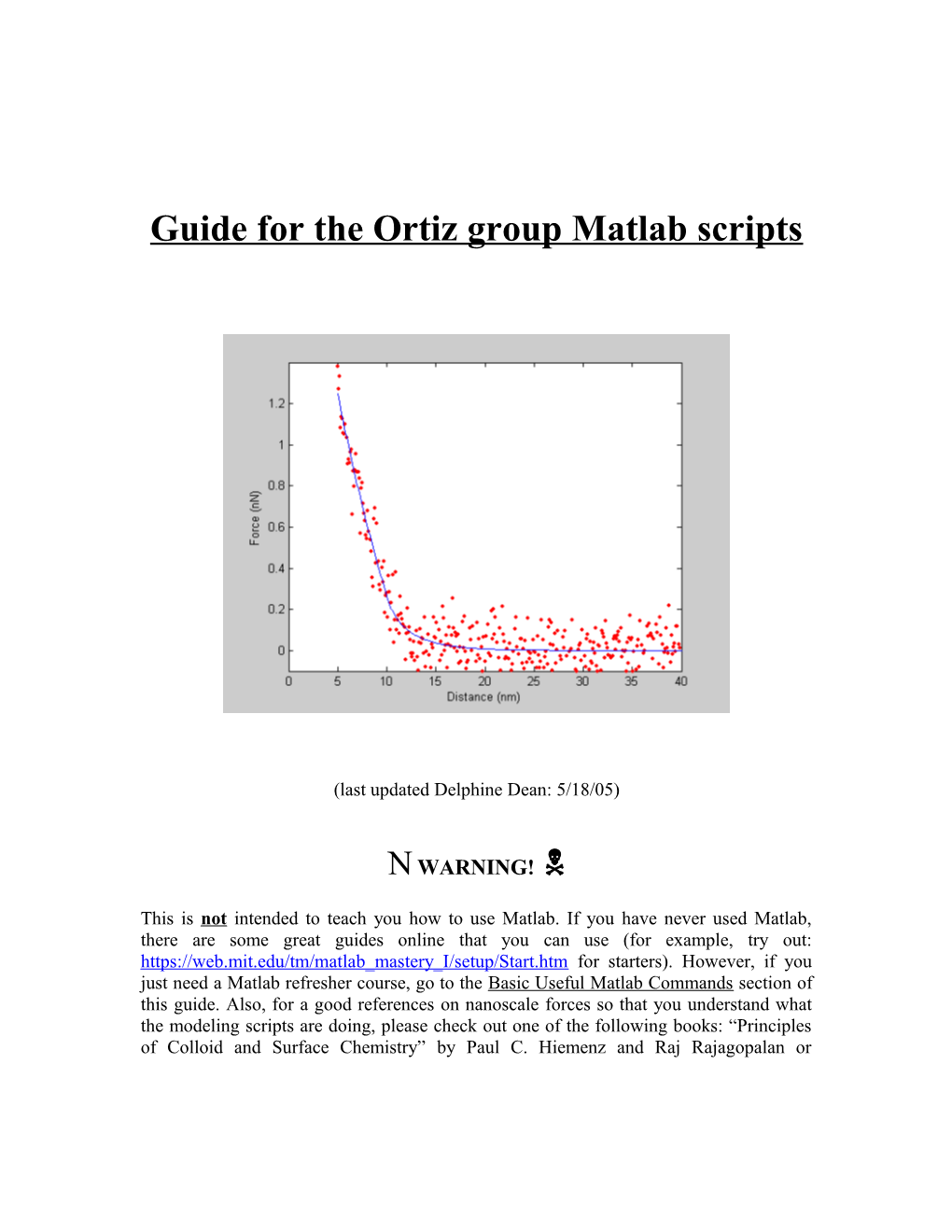 Instructions for Delphine S Matlab Scripts