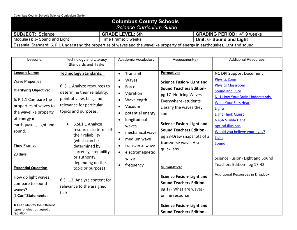 Columbus County Schools s1