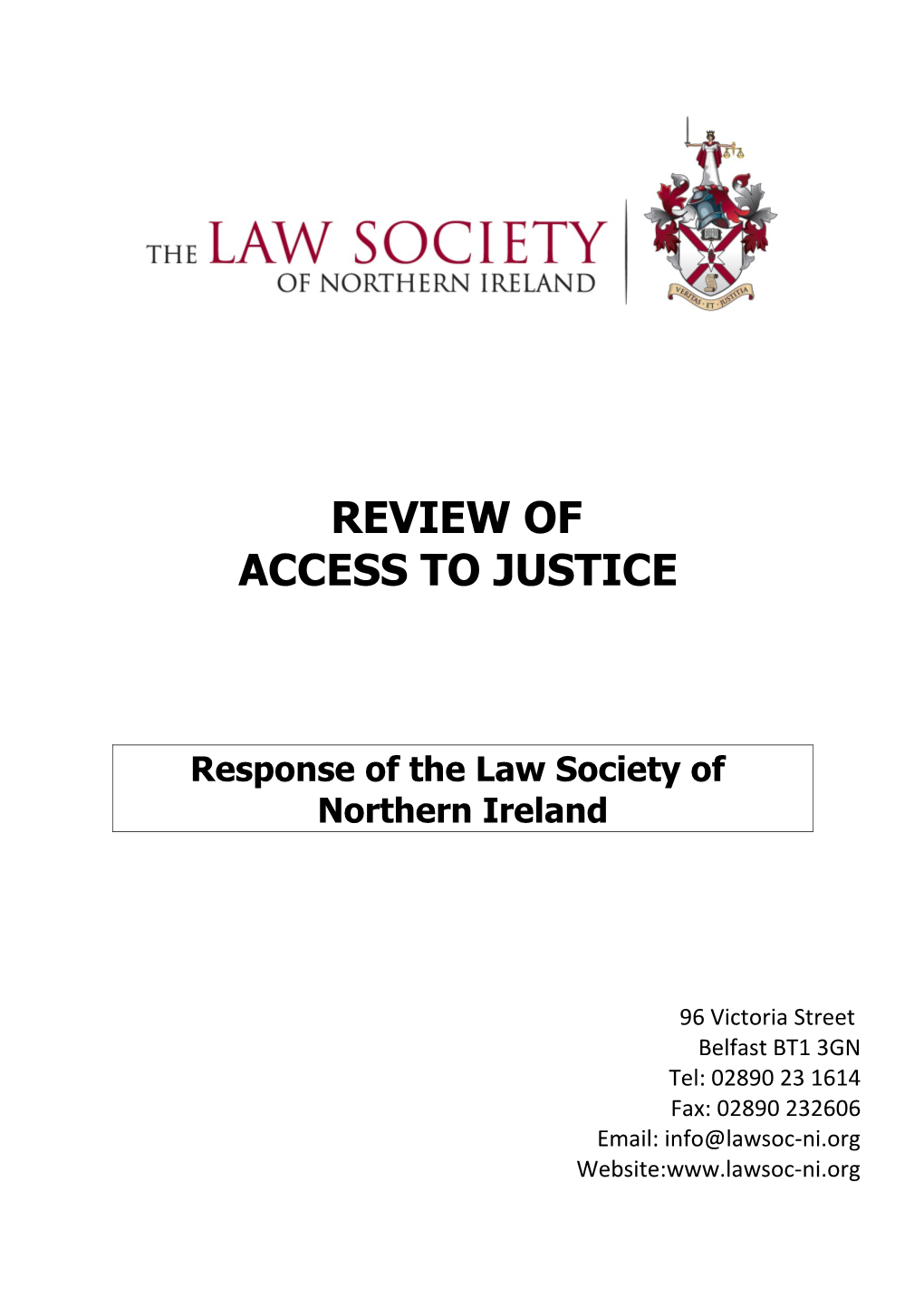 Response of the Law Society Of