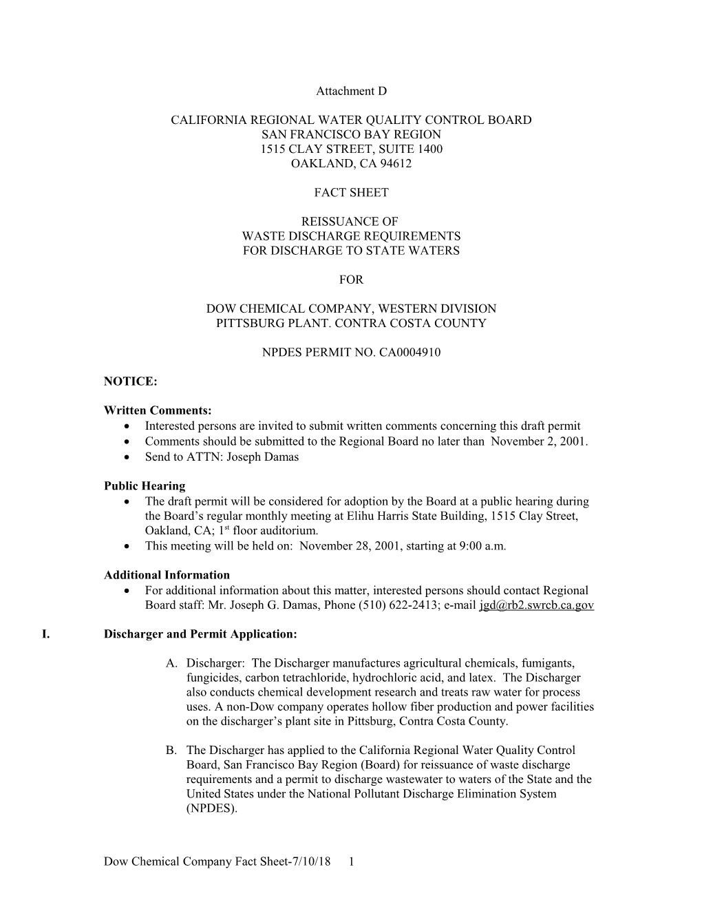 California Regional Water Quality Control Board s72