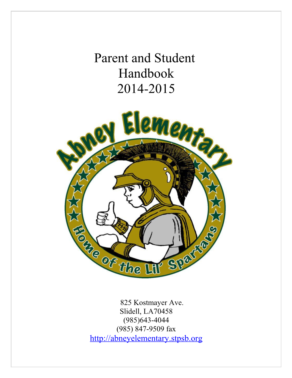 Dear Families of Abney Elementary