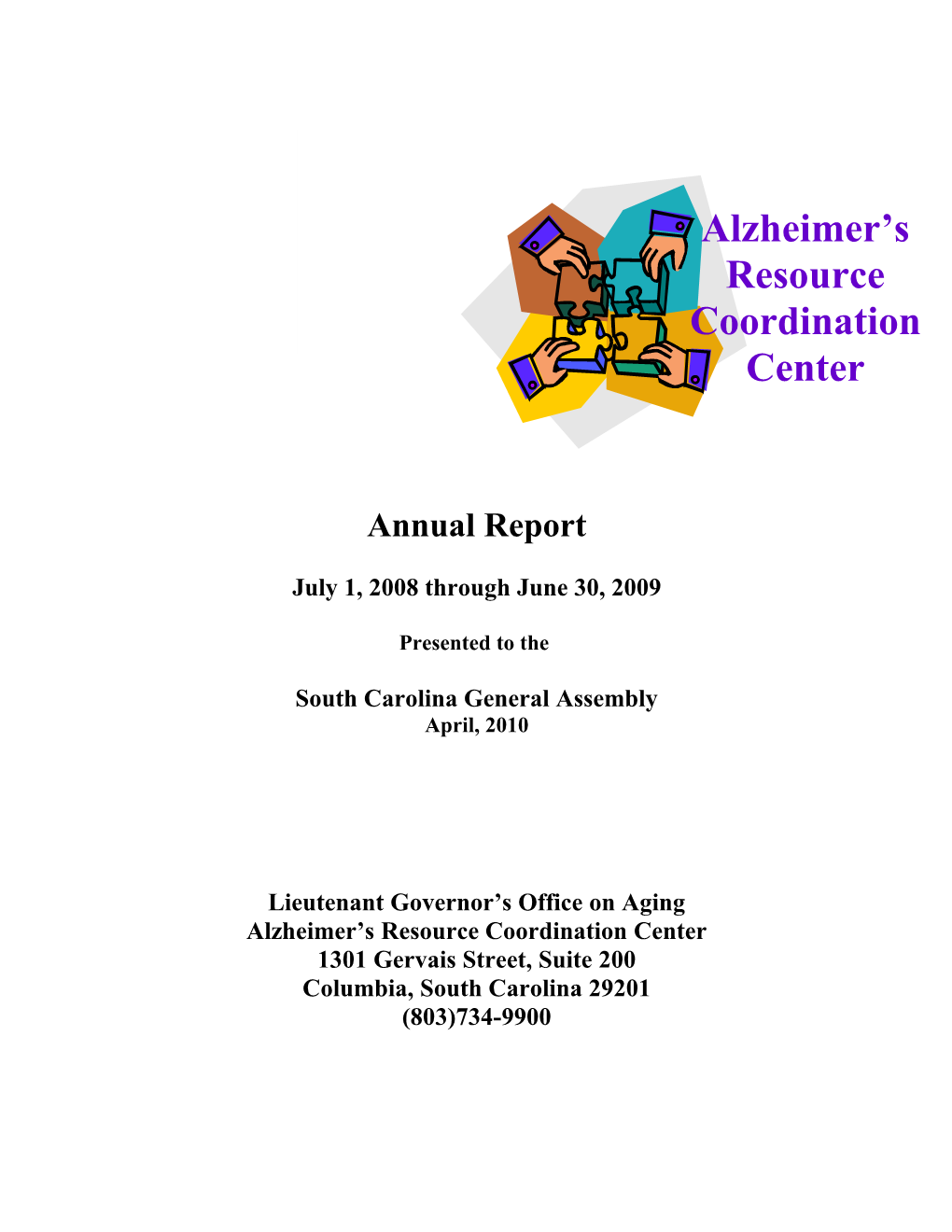 Arcc Annual Report to the Legislature