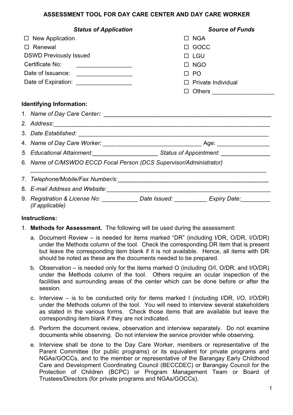 DSWD-RLA Form 11