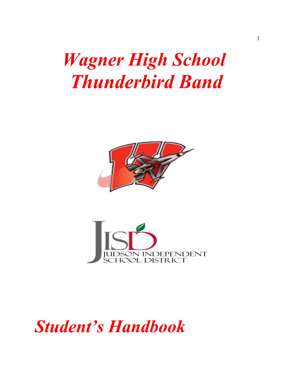 United High School Longhorn Band Handbook