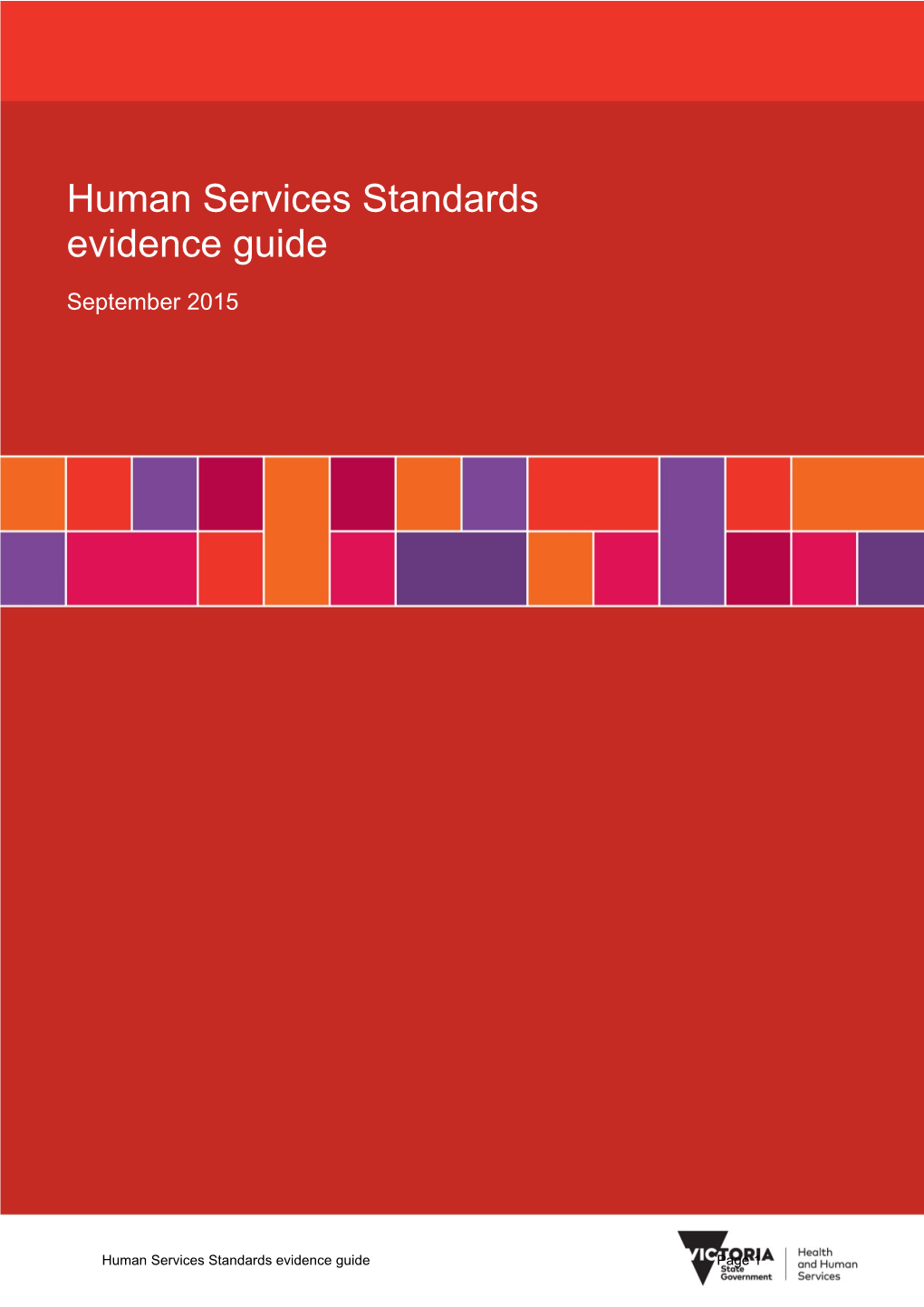 Human Services Standards Evidence Guide