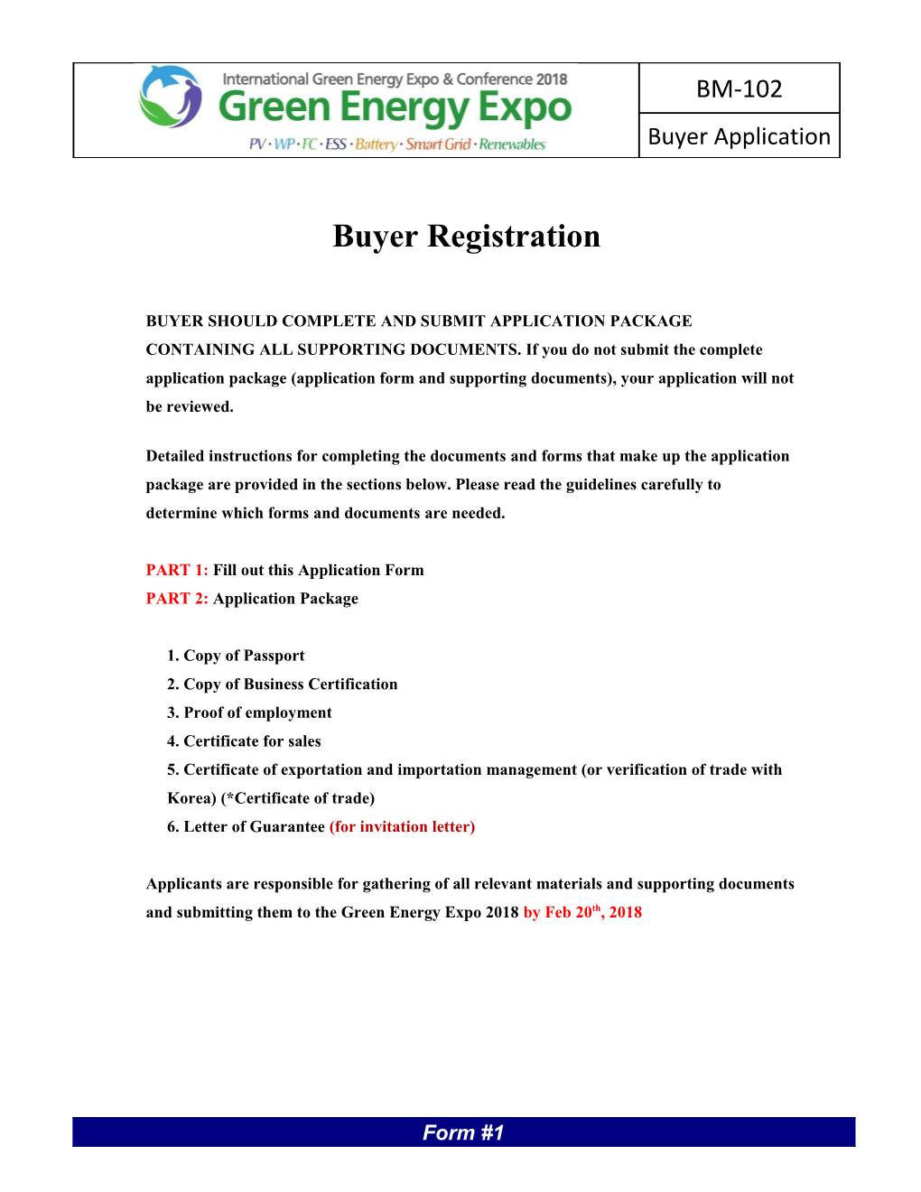 Buyer Registration