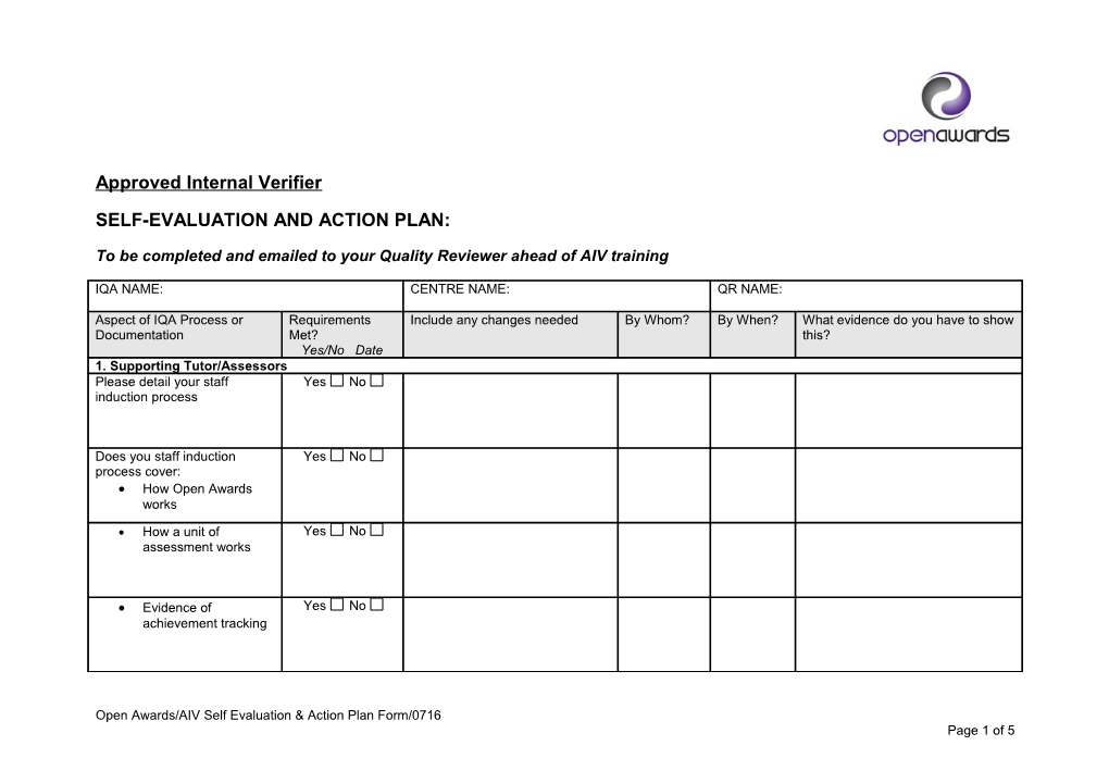 Internal Verifier Training