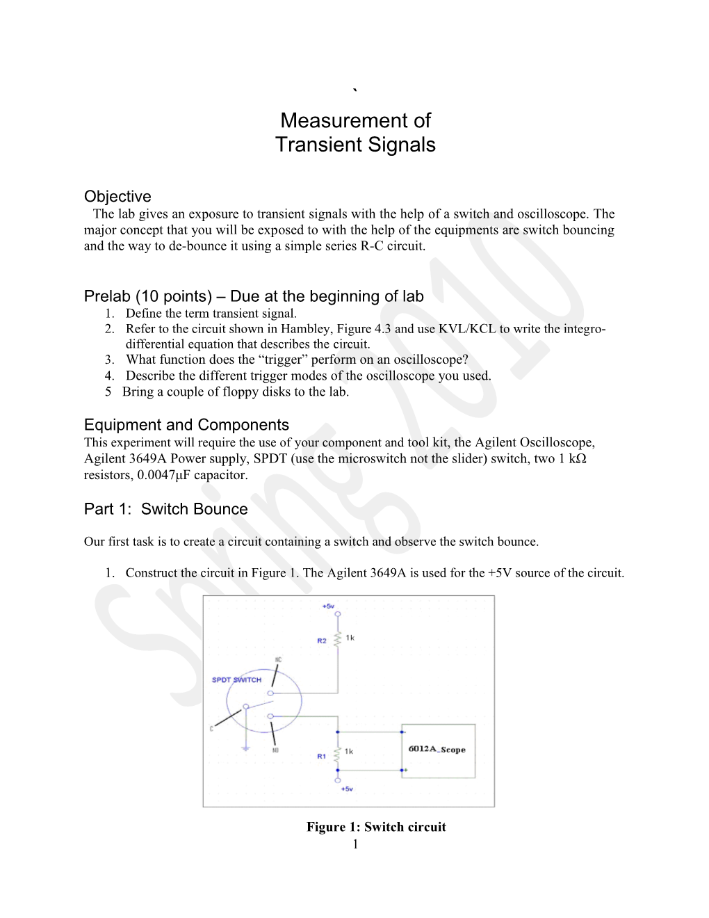 Lab 2: Circuit Simulation