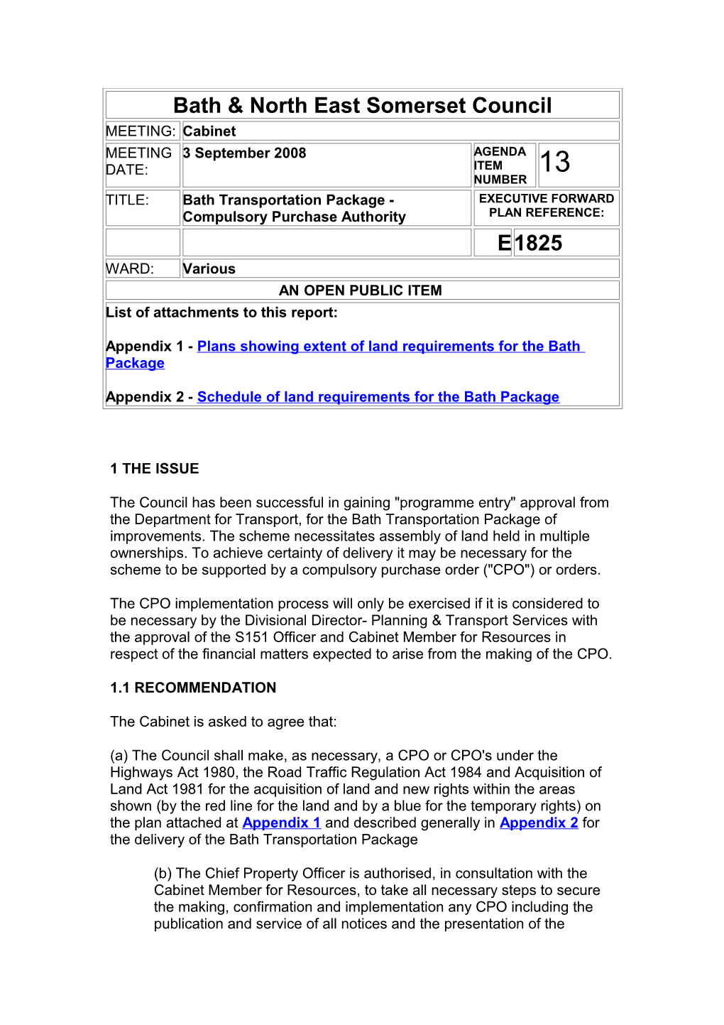 Bath & North East Somerset Council