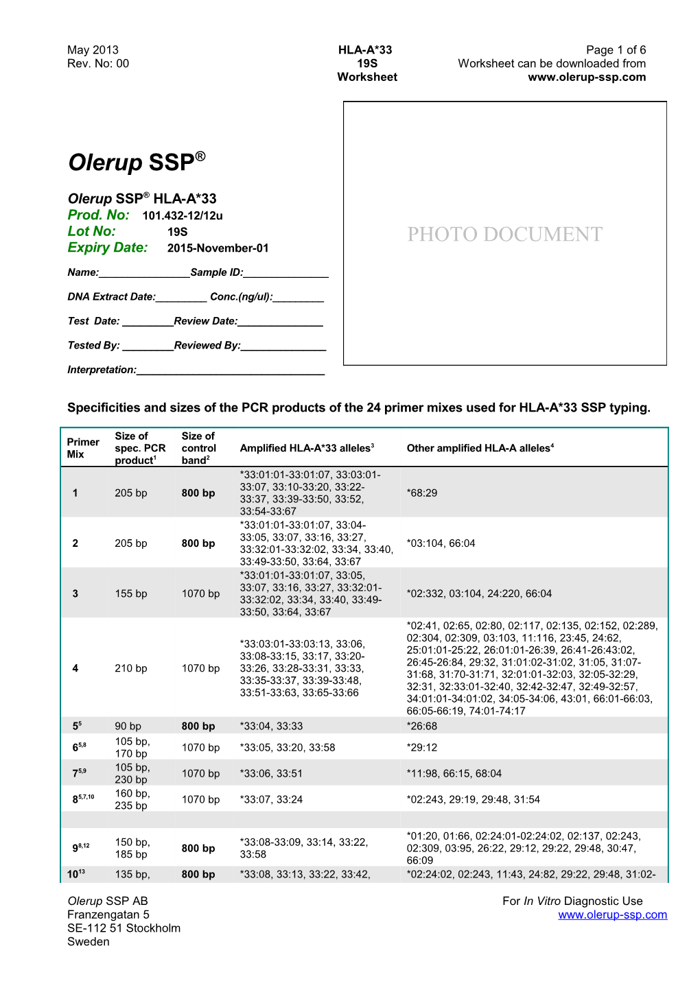 Rev. No: 0019Sworksheet Can Be Downloaded From