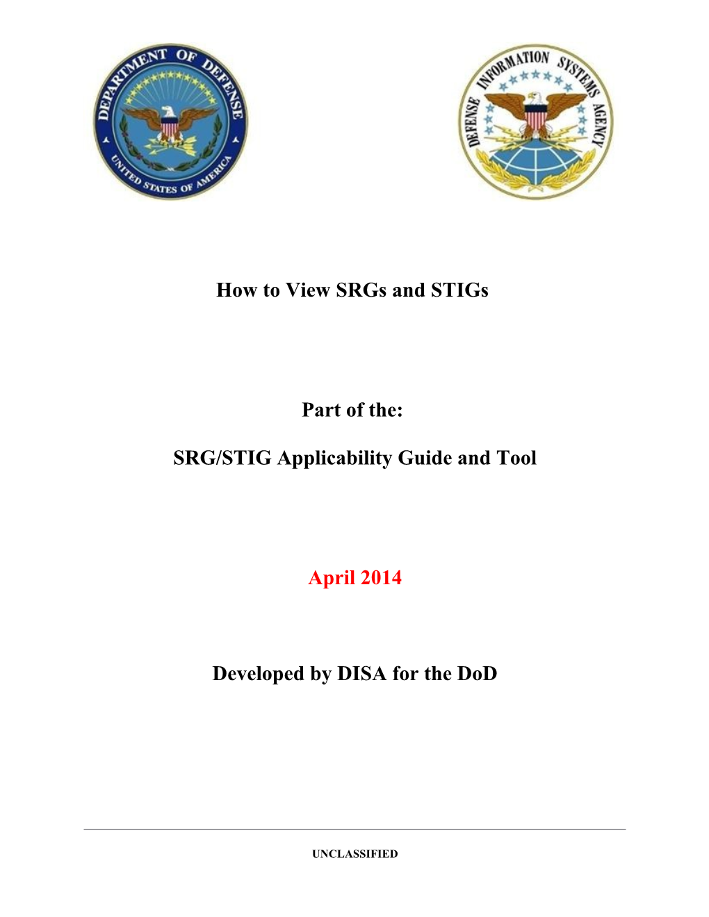 How to View Srgs and Stigs DISA Field Security Operations