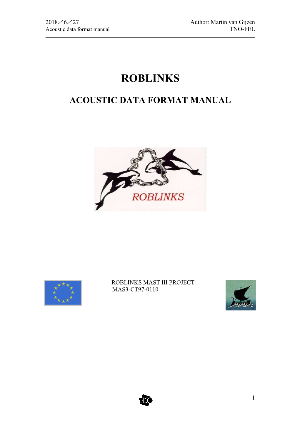 Acoustic Data Format Manual