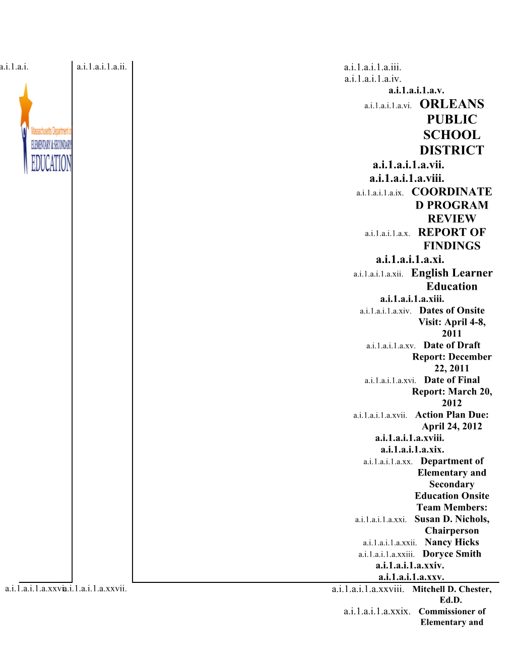 ELL CPR Report Orleans 2011