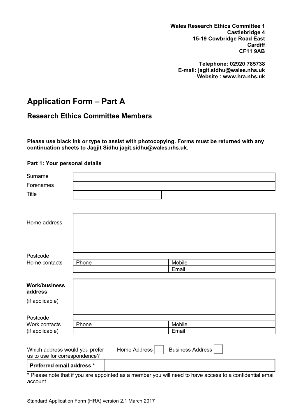 Multi-Centre Research Ethics Committee for Wales