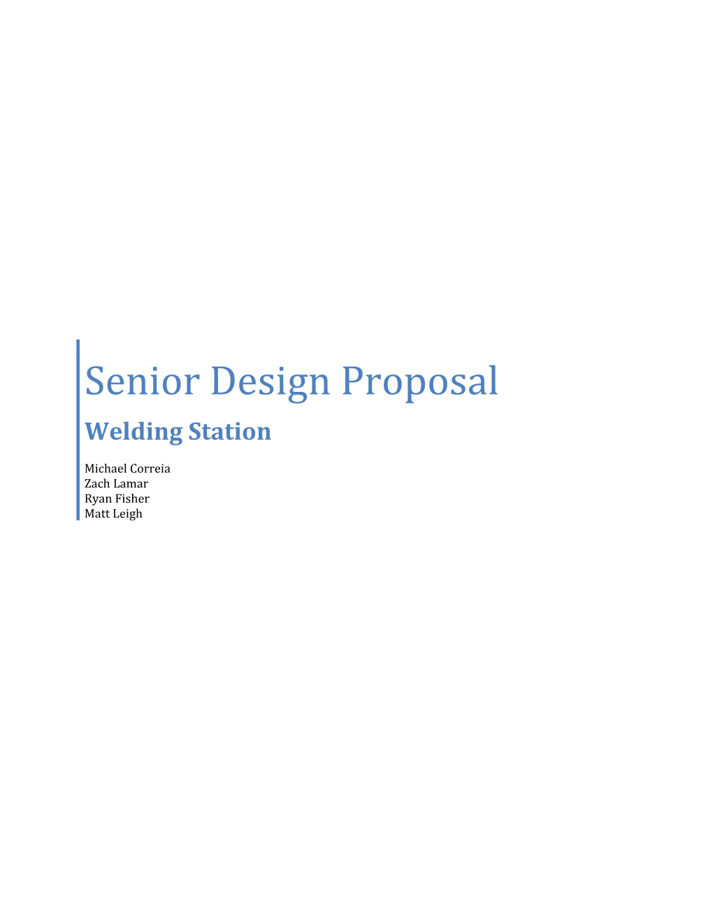 Senior Design Proposal