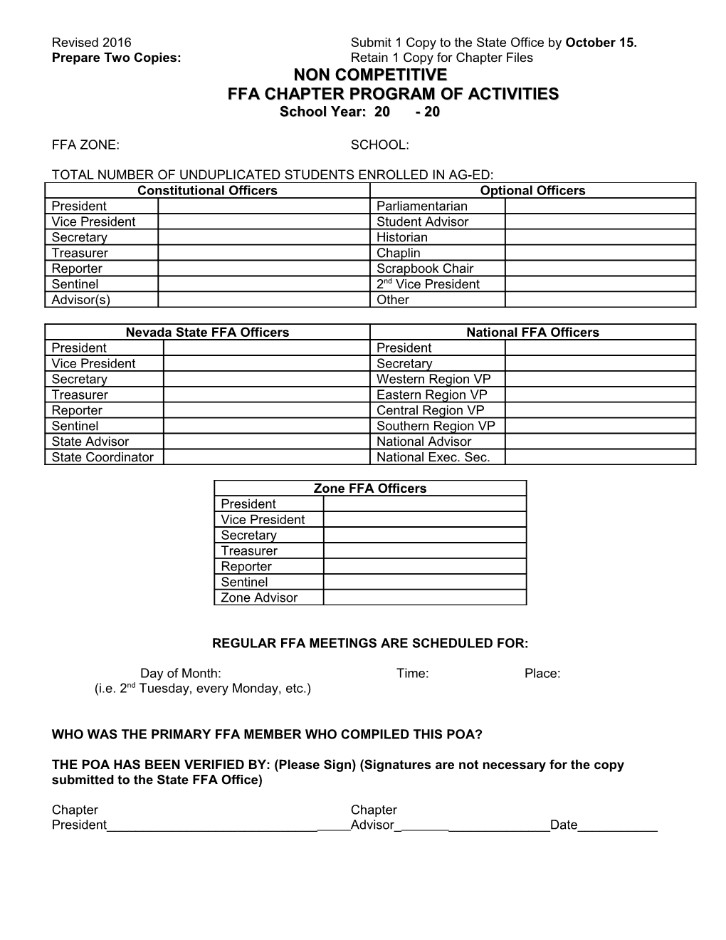 Prepare Two Copies: Retain 1 Copy for Chapter Files