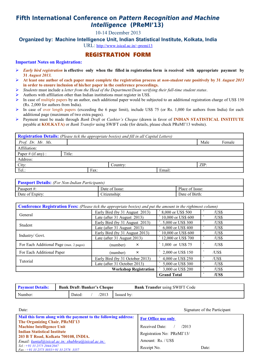 Platinum Jubilee of the Indian Statistical Institute