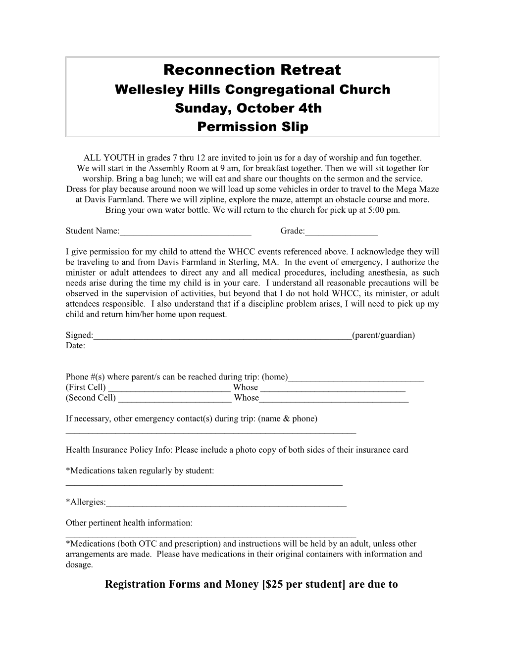 Wellesley Hills Congregational Church