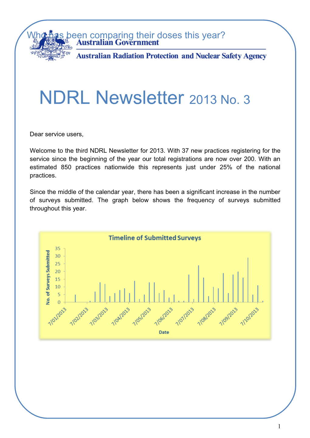 NDRL Newsletter 2013 No. 3