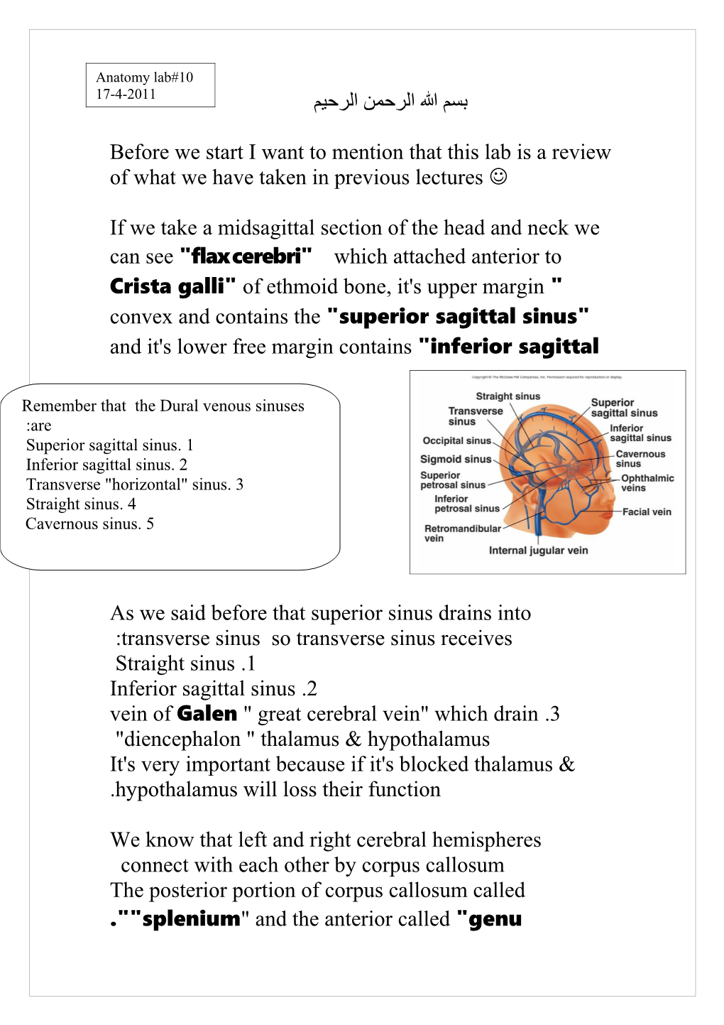 Before We Start I Want to Mention That This Lab Is a Review of What We Have Taken in Previous