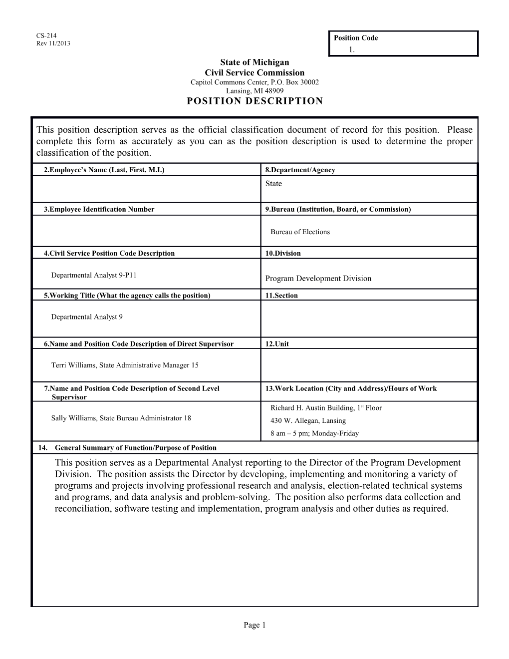 CS-214 Position Description Form s39