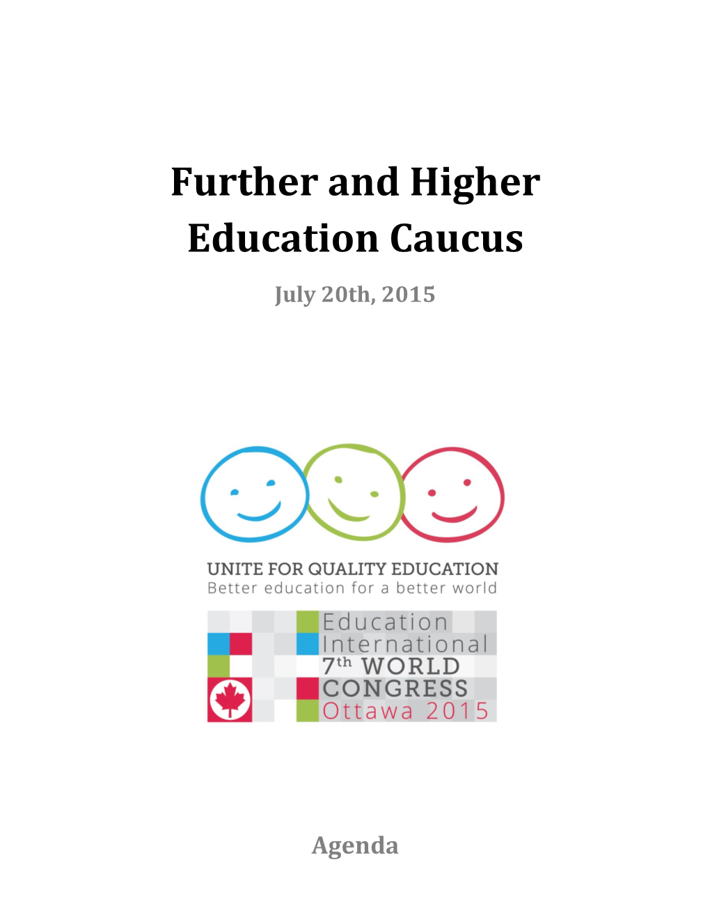Further and Higher Education Caucus
