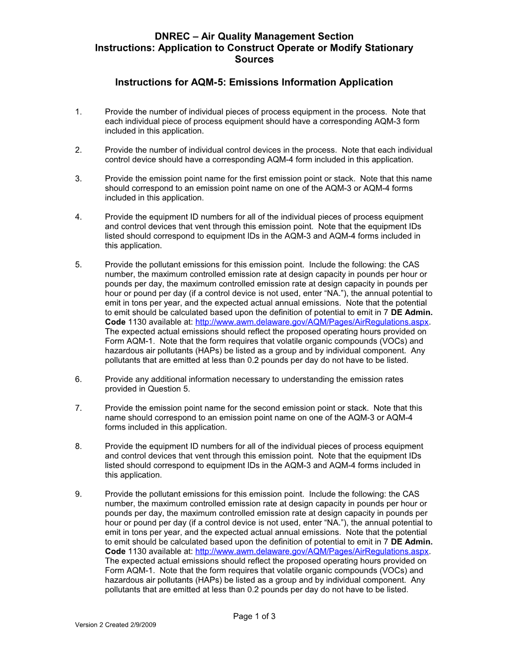 DNREC Air Quality Management Section s1