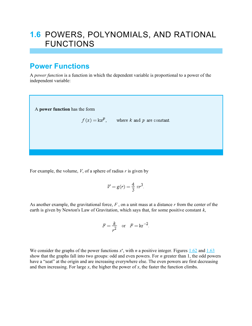 For Example, the Volume, V, of a Sphere of Radius R Is Given By