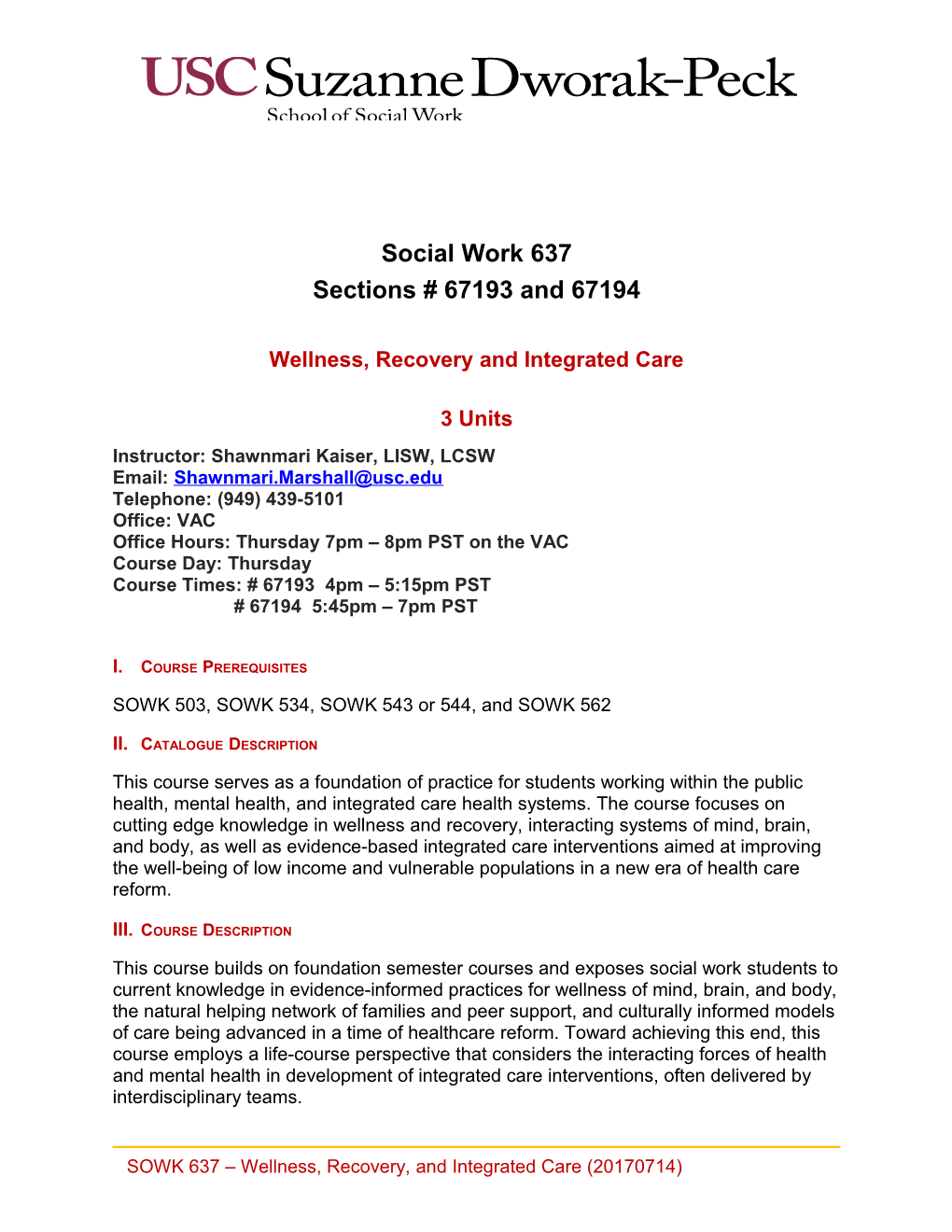 School of Social Work Syllabus Template Guide s4