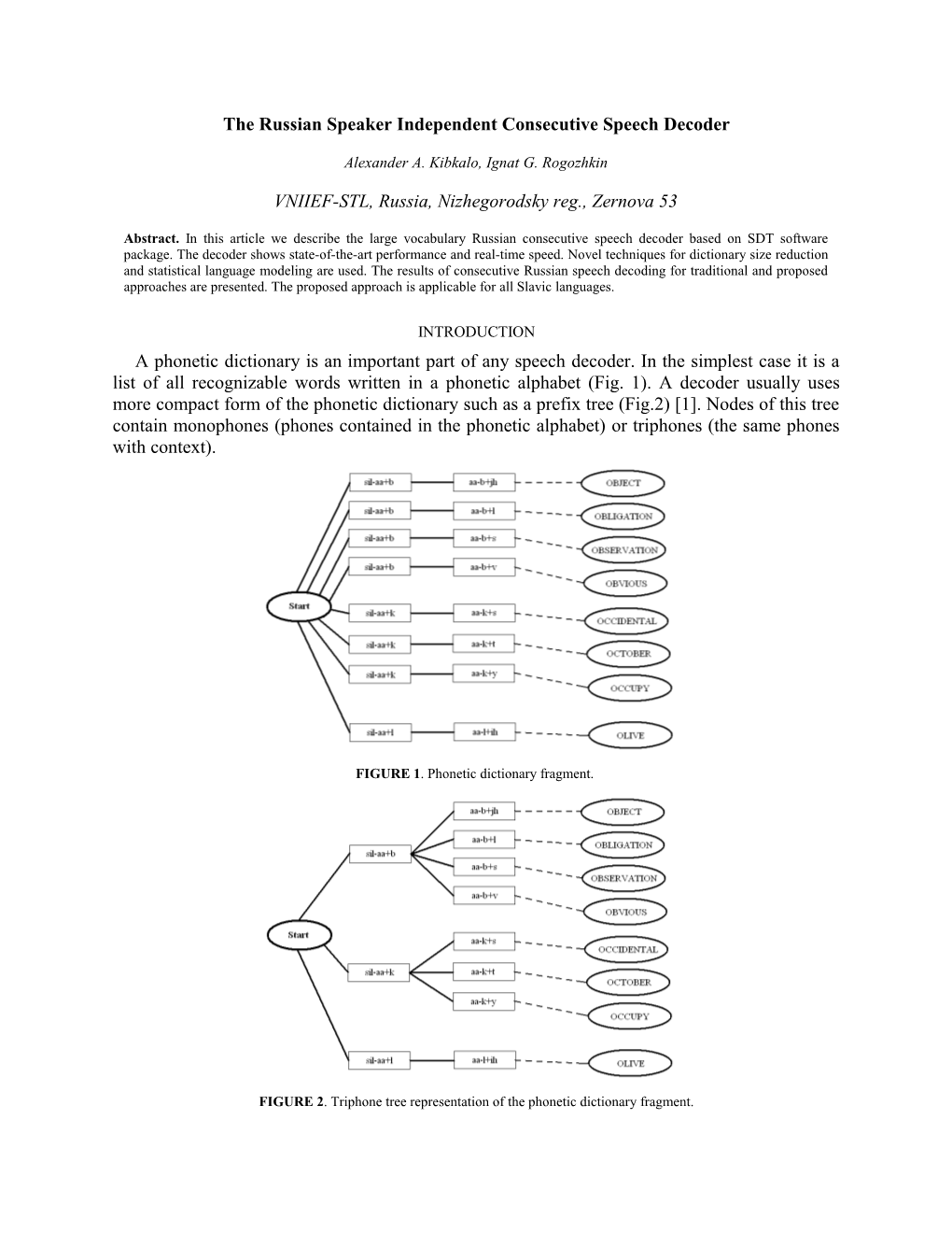 The Russian Speaker-Independent Consecutive Speech Decoder