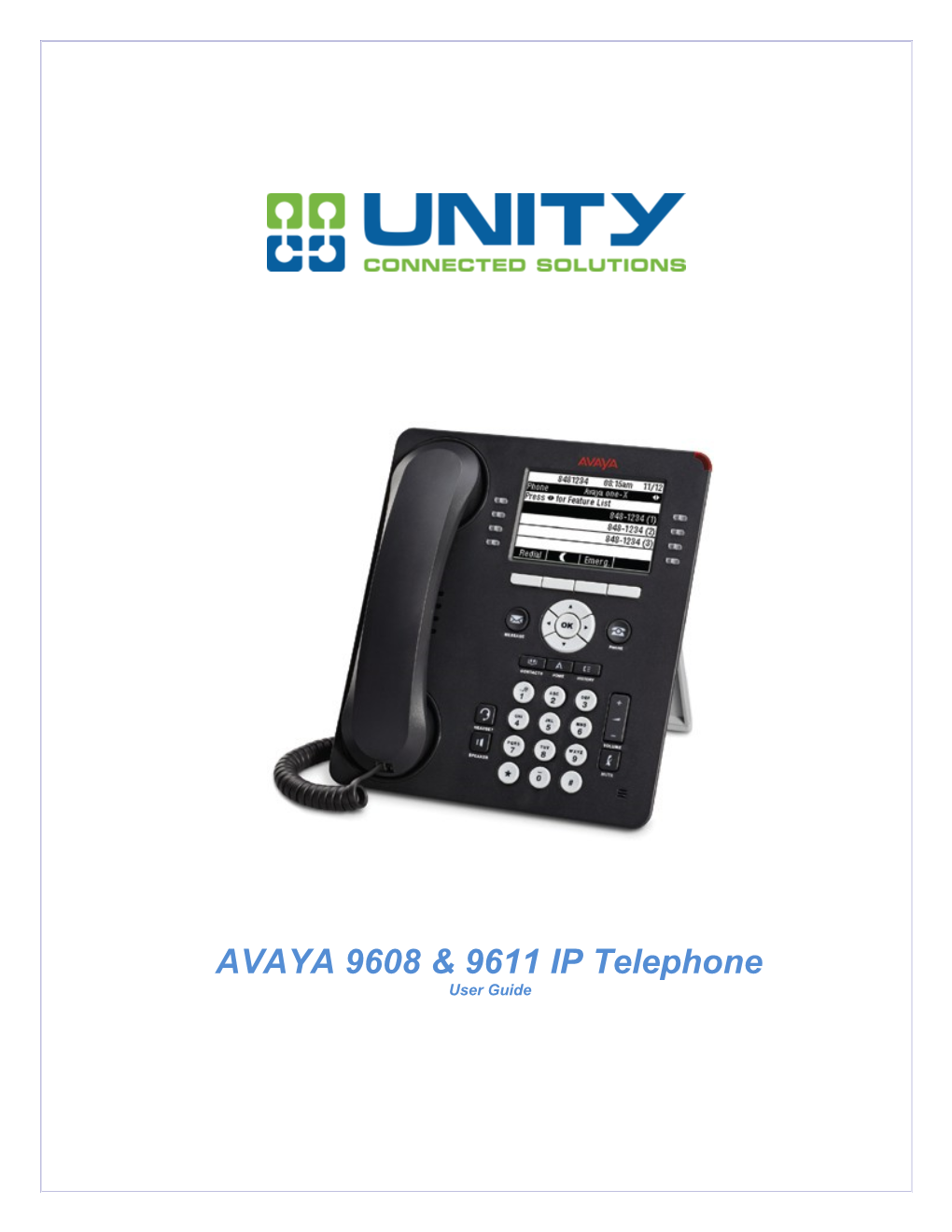 AVAYA 9608 & 9611 IP Telephone