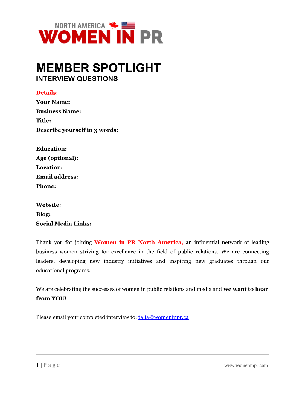 Member Spotlight