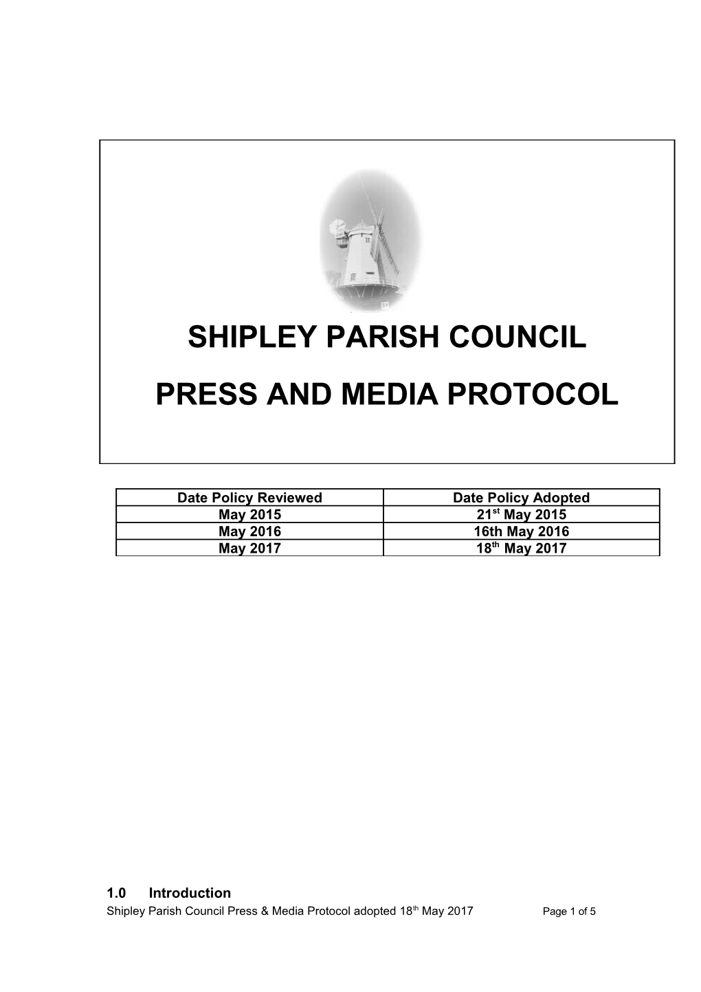 Shipley Parish Council