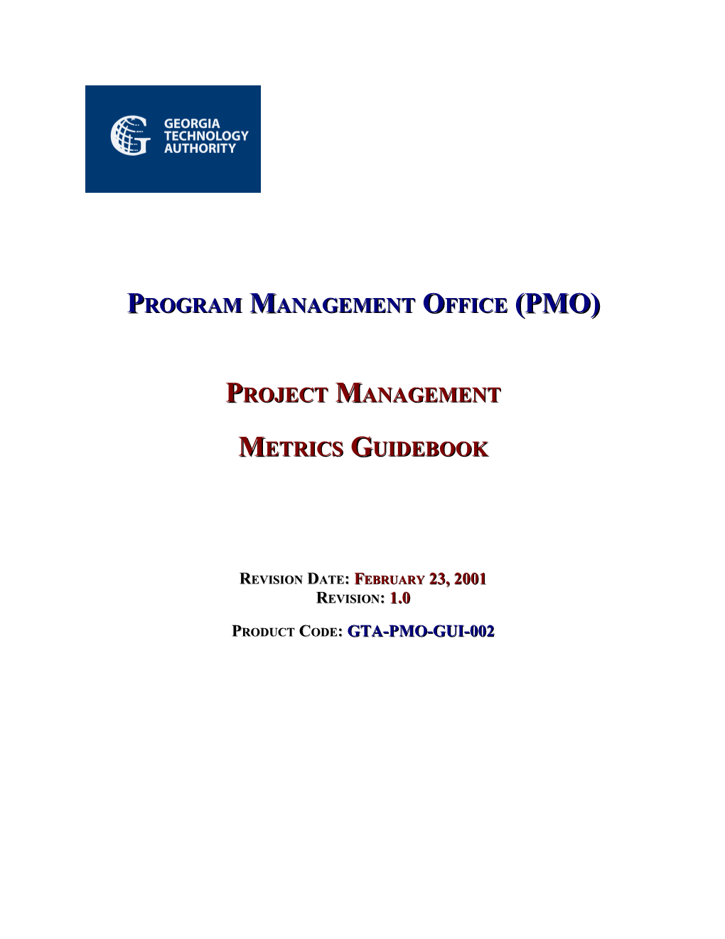 Project Management Metrics Guidebook