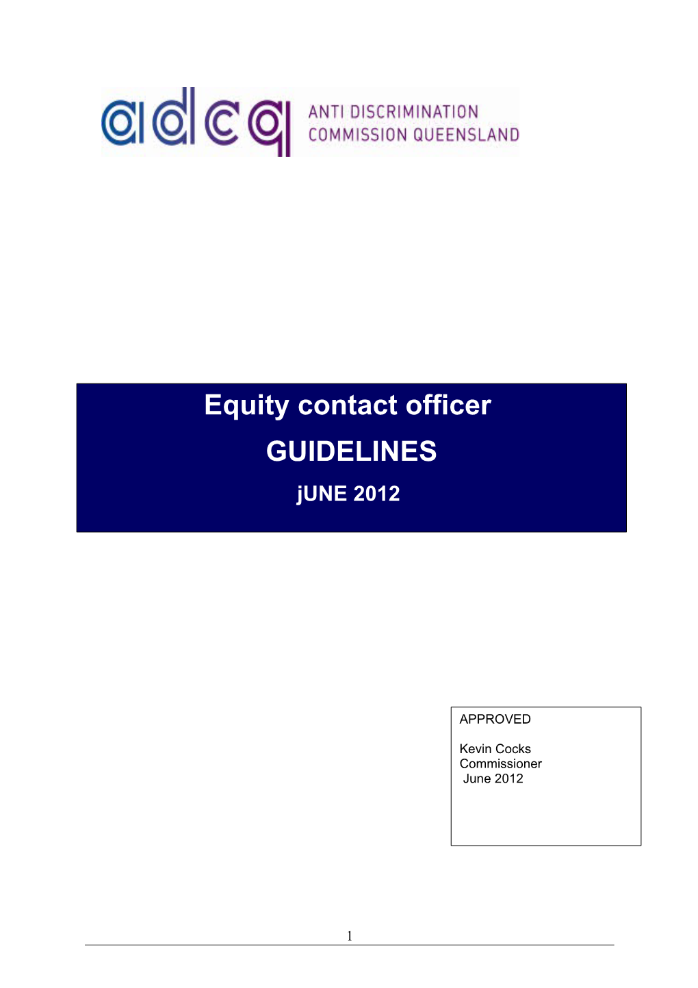 The Equity Contact Officer