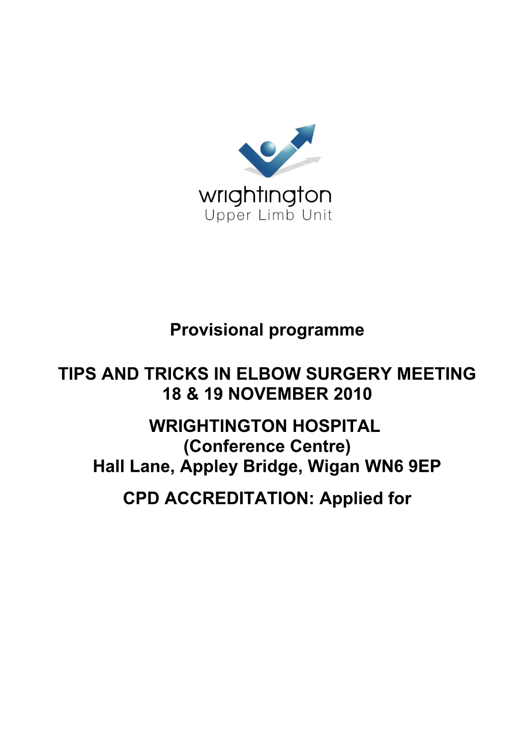 Tips and Tricks in Elbow Surgery Meeting