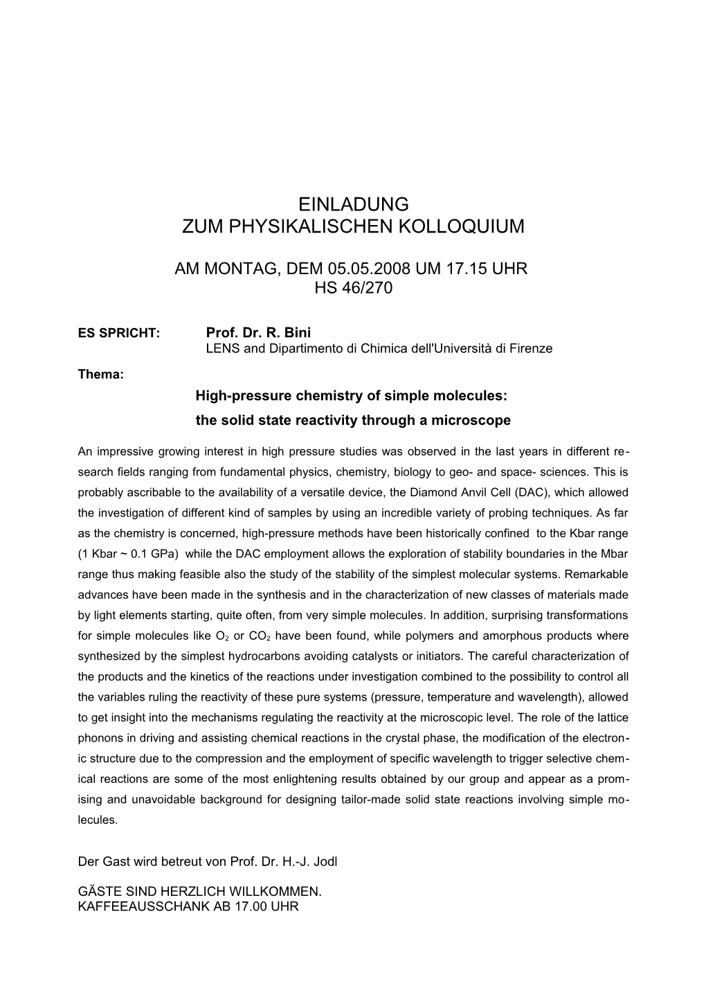 High-Pressure Chemistry of Simple Molecules