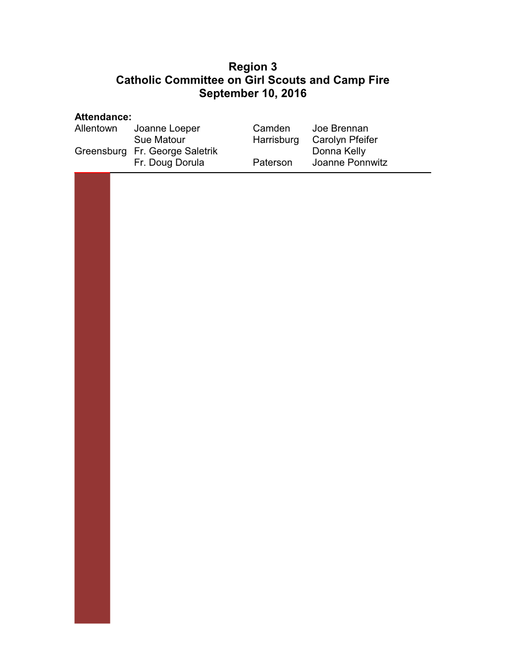 Catholic Committee on Girl Scouts and Camp Fire