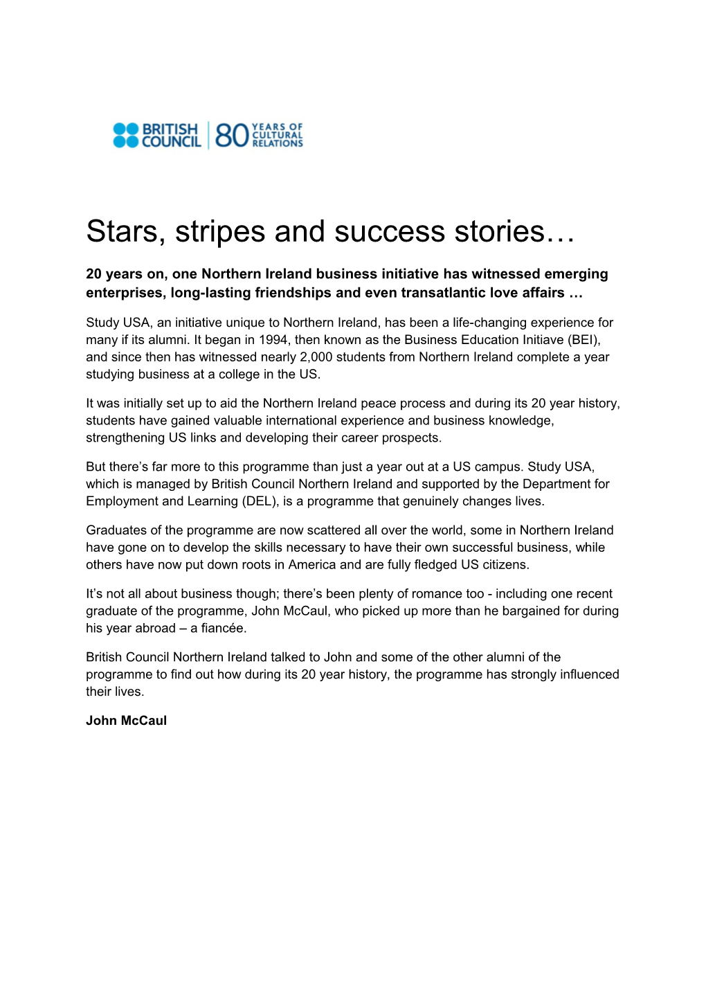 Stars, Stripes and Success Stories