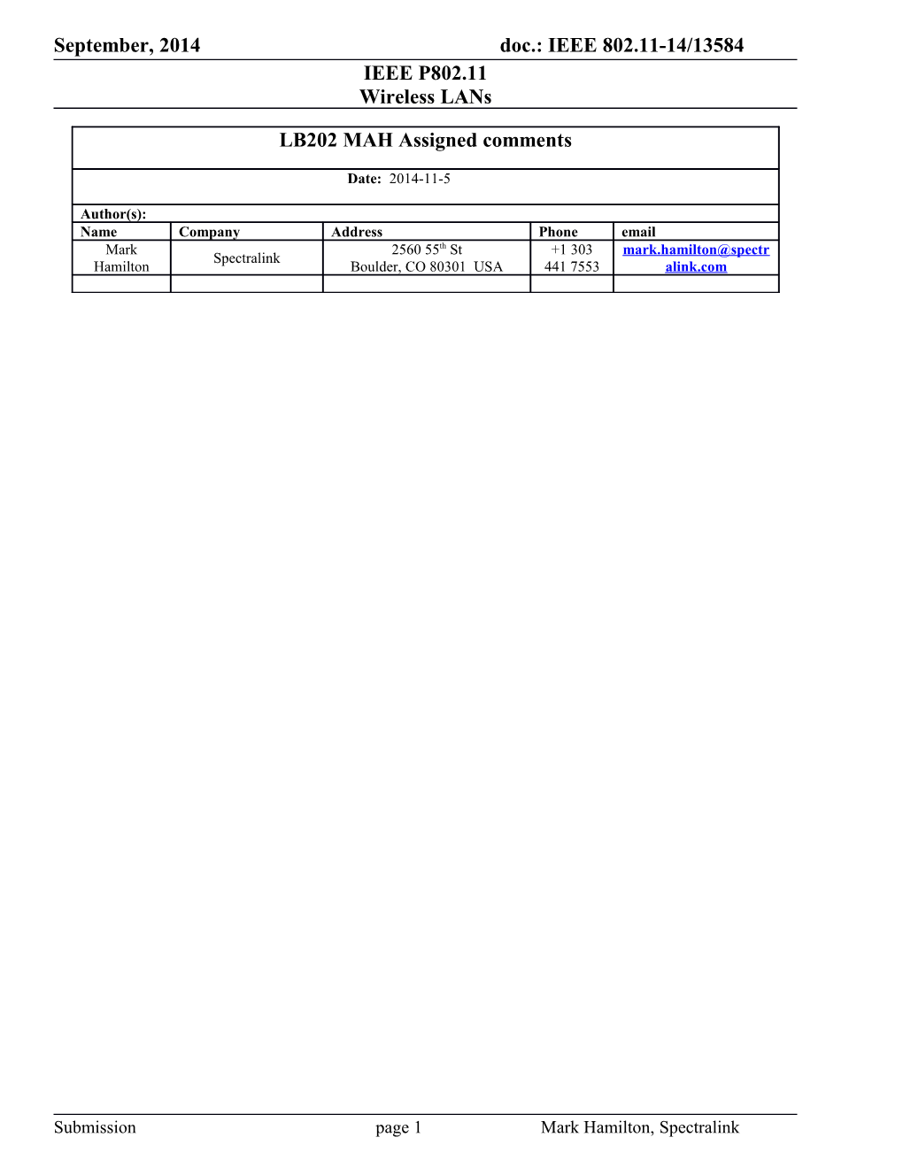 IEEE P802.11 Wireless Lans s55