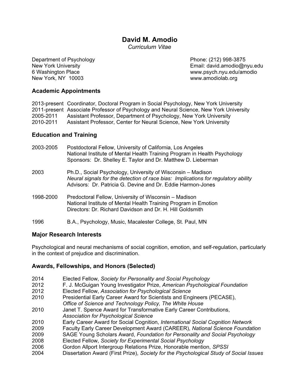 Curriculum Vitae s208