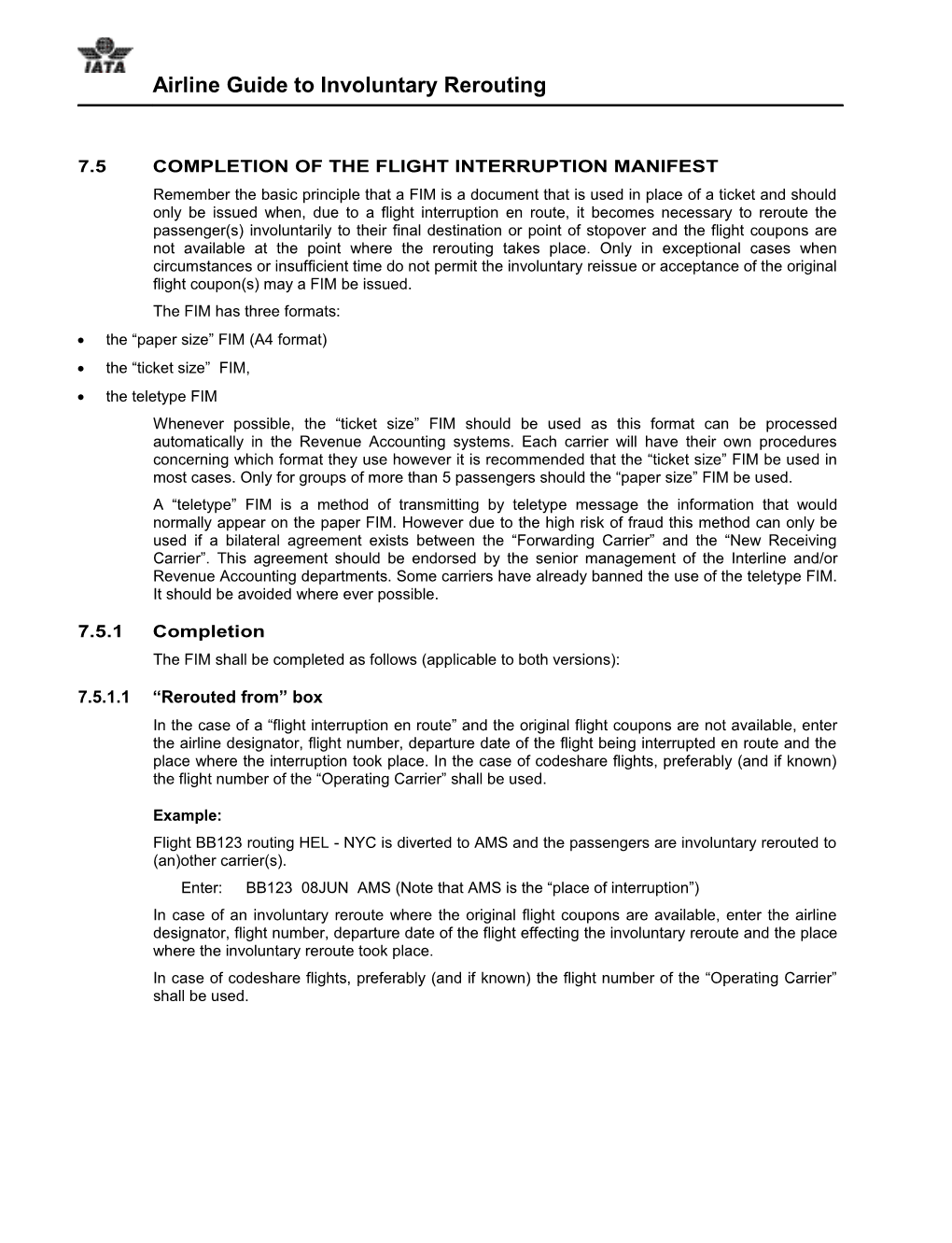 One Column Manual According to PSB Standards